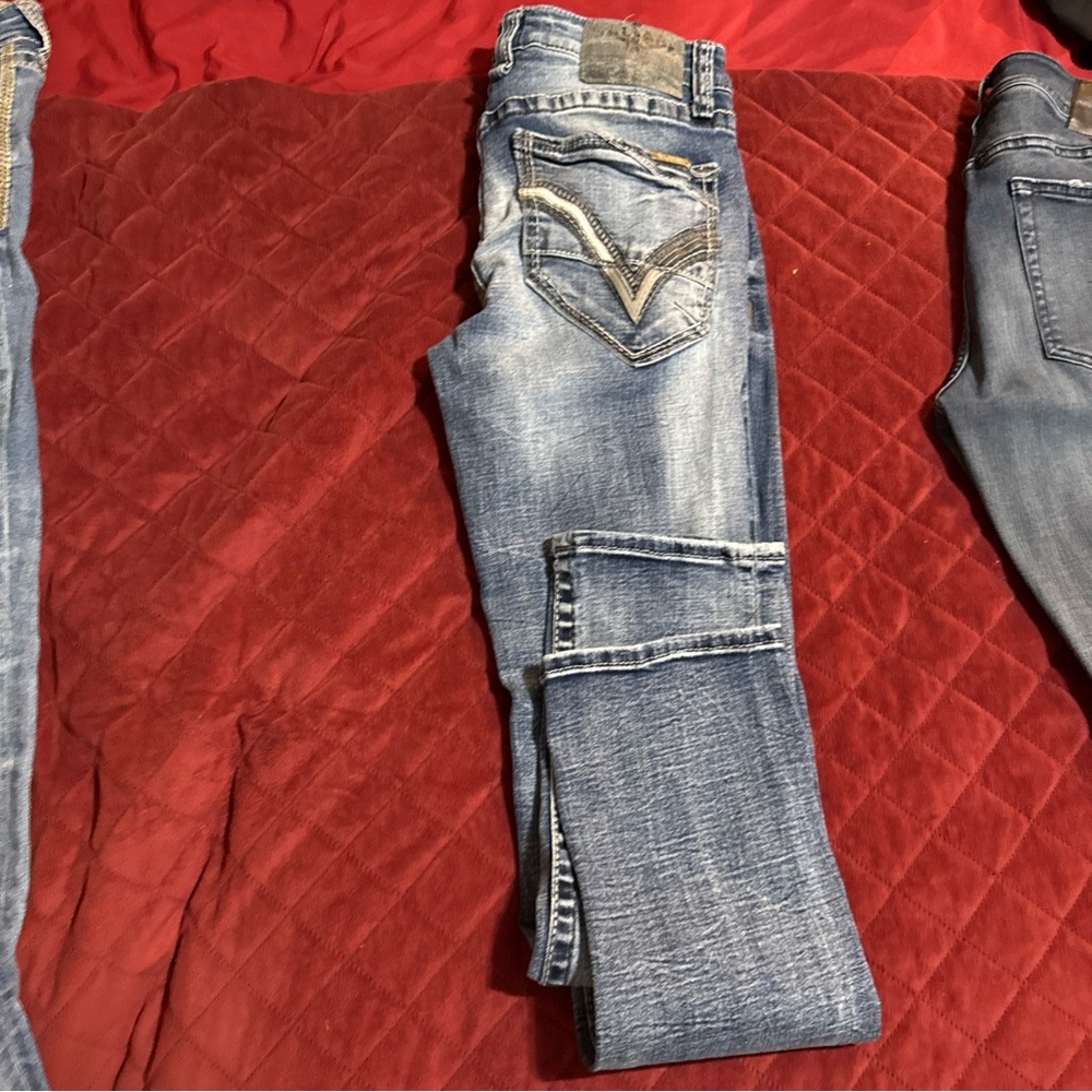 Salvage Blue Skinny Jeans for Men